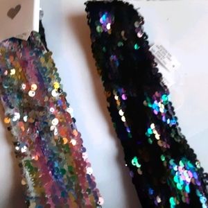 New tags Sequence headbands stretch